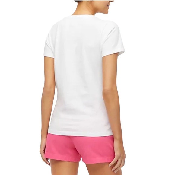 J. Crew Factory Size S Collector Crewneck Hot Pink Lobster Graphic Tee Shirt NWT - Picture 5 of 6